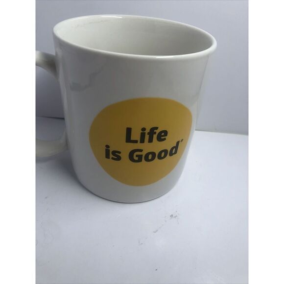 Life is Good Coffee Cup Mug  Do What You Love Love What you do 2 Sided - Picture 1 of 12